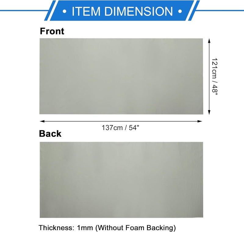 VekAuto Breathable Mesh Headliner Fabric 54" l x 48" W Interior Trim DIY Roof Repair Replacement for Car RV SUV Automotive Breathable Mesh Fabric Light Gray - Image 4